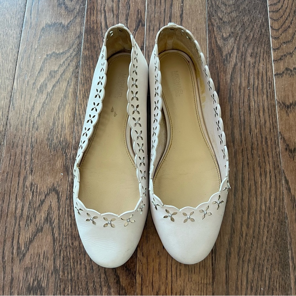 MICHAEL Michael Kors Womens Thalia Ballet Flats (Soft Pink, 7.5)